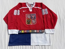 Nike Jaromir Jagr Czech Republic Olympic Hockey Jersey Size 52 1998 NHL VTG