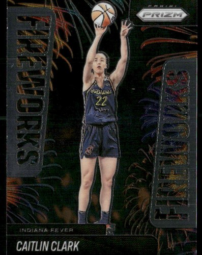 2025 Panini Prizm WNBA #9 Caitlin Clark Fireworks