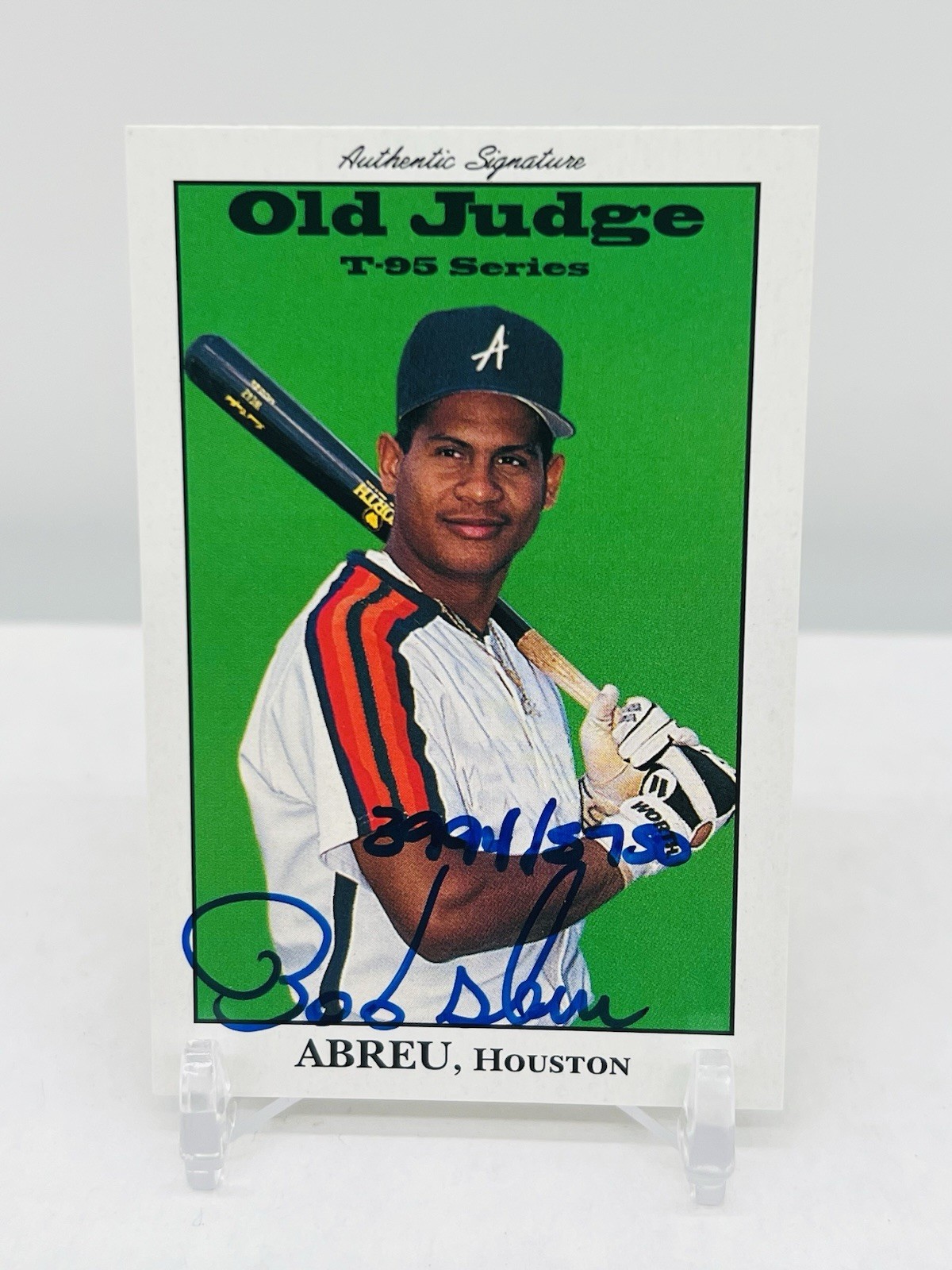 1995 Signature Rookies Old Judge - T-95 Minis Bobby Abreu #1 Autographs /5750