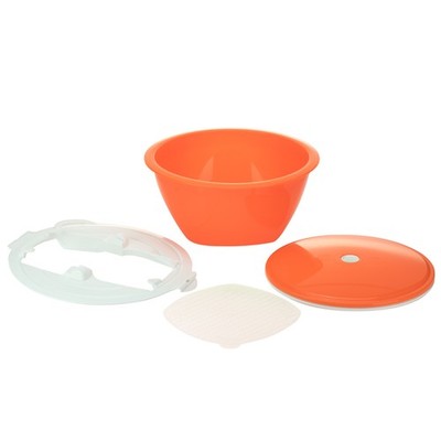 Börner Multimaker + Multiplate - Salatschüssel mit Deckel zum Dampfgaren - Vakuu