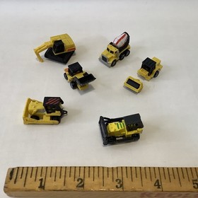Vintage Lot 1980s Construction Galoob Micro Machines 6 Vehicles Read **
