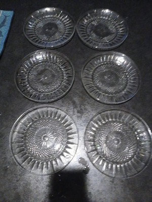 Set of 6 ''Diamant'' Dessert Plates by Luminarc, 7 1/2'', Durand USA, Exc.