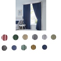 Fusion Dijon Blackout Pencil Pleat Lined Curtains