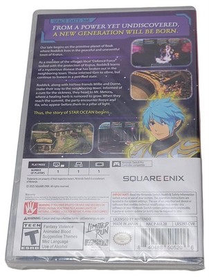 STAR OCEAN FIRST DEPARTURE R Switch Limited Run #297 Nintendo LRG