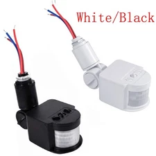 2X 180° Motion Sensor PIR Detector Auto Infrared LED Wall Light Switch 85-265V