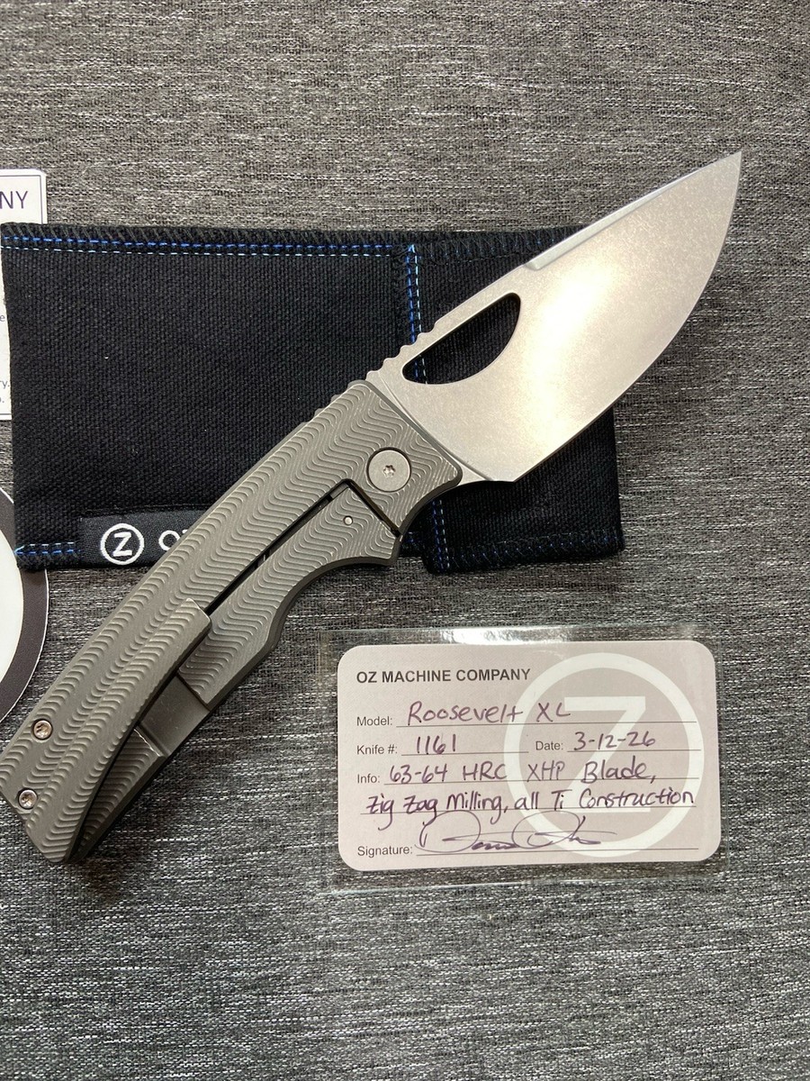 OZ Machine Company Roosevelt XL – Zig Zag Milling – XHP Blade
