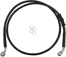 DS Extended Front Brake Line Kit Black Non-ABS +4" Oversize #3300629