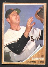 1962 Topps #9 Jim Davenport 02 - VG