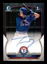 2023 Bowman Chrome Prospects Tommy Specht 1st Auto Texas Rangers #CPA-TS B