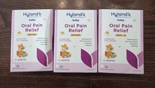 3 PACK- Hylands Baby Natural Oral Pain Relief Quick-Dissolving Tablets 125 Ct