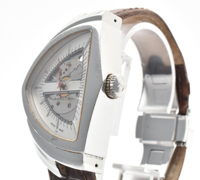 [EXC+5] Hamilton Ventura H245150 Open Heart Automatic Skeleton Men's Watch JAPAN