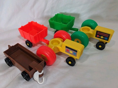 Fisher Price Little People Farm Silo Set + EXTRAS!! Moo Doors Work! Vintage 1986 - Picture 2 of 11