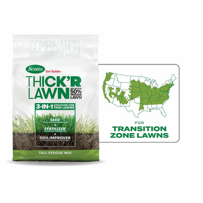 Scotts Turf Builder Thick'R Lawn Tall Fescue Mix 12 lbs. Coves 1,200 sq. ft.