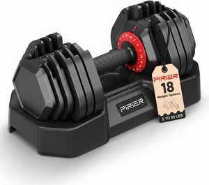 Jeu de sonnettes réglables 50LB, 18-in-1 Poids gratuit, conception d'espace-sauvetage pour la maison