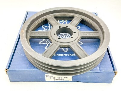 New Martin 3B136SK Bushing Bore V-Belt Pulley 3-Groove 13.95'' OD 1780RPM