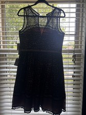 Black Dress - Evening, Cocktail, Party Dress - Shift Dress - Eliza J -Size 10
