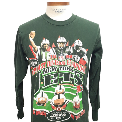 Vintage 90s New York Jets Starter South Park L/S T Shirt Mens NFL