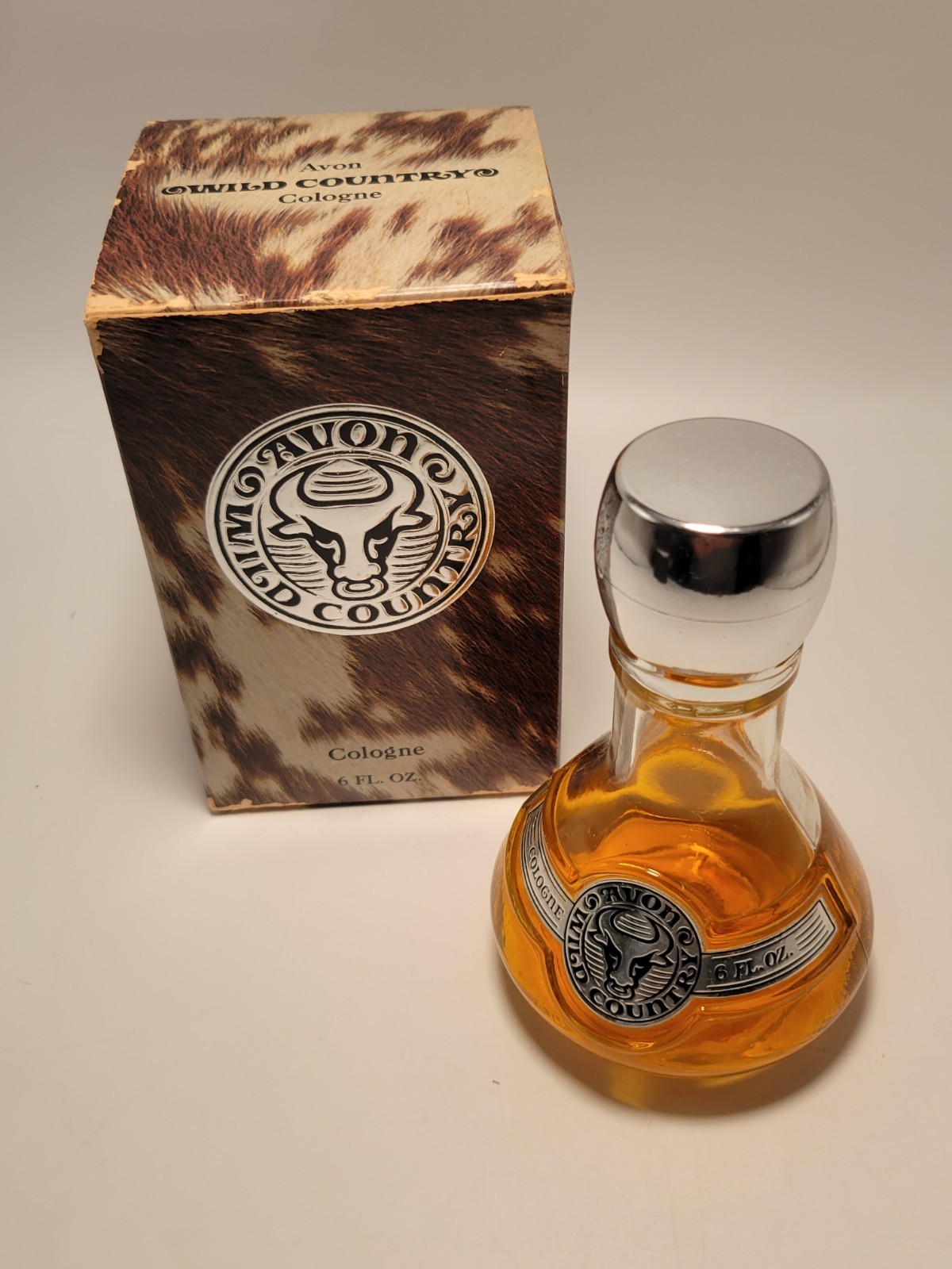 Vintage Avon Wild Country After Shave 1/2 Full of 6 Fl Oz. in Original Box