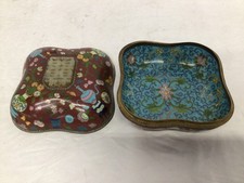 Antique Chinese Cloisonne Trinket Storage Box