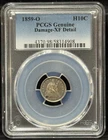 PCGS XF Detail 1859-O US Seated Liberty Half Dime Silver Coin 5C-908