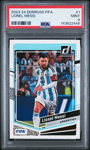 2023-24 Panini Donruss FIFA Lionel Messi #1 PSA 9