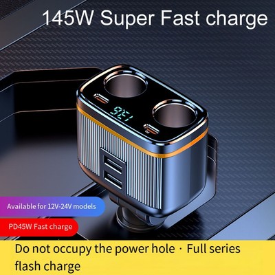 Schlankes Design 145W f??r mobiles Ladeger?t mit zwei USB-Anschl??ssen f??r Kom