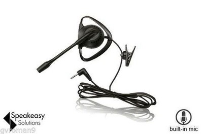 Headset for Vocera 2.5mm Boom Mobile Headset Black hands free OVER THE EAR mic