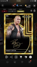 2025 WWE Topps Slam Black Gold DIGITAL Randy Orton Signature Legendary 50cc