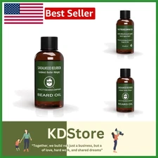 OakCityBeardCo. Sandalwood Bourbon Beard Oil — Moisturize & Nourish with Soph...