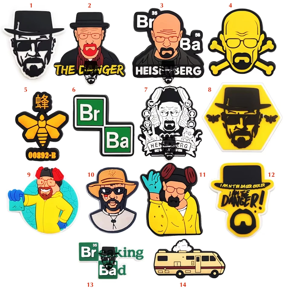 Breaking Bad Shoe Charms for Crocs PVC Waterproof 1 Postage Cost