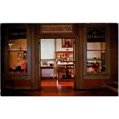 W.C. Porter Drug Store Interior Greensboro NC Original Postcard P2-10