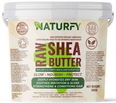 Sheabutter Bio unraffiniert, kaltgepresst, 100% rein, roh & natürlich Grade A