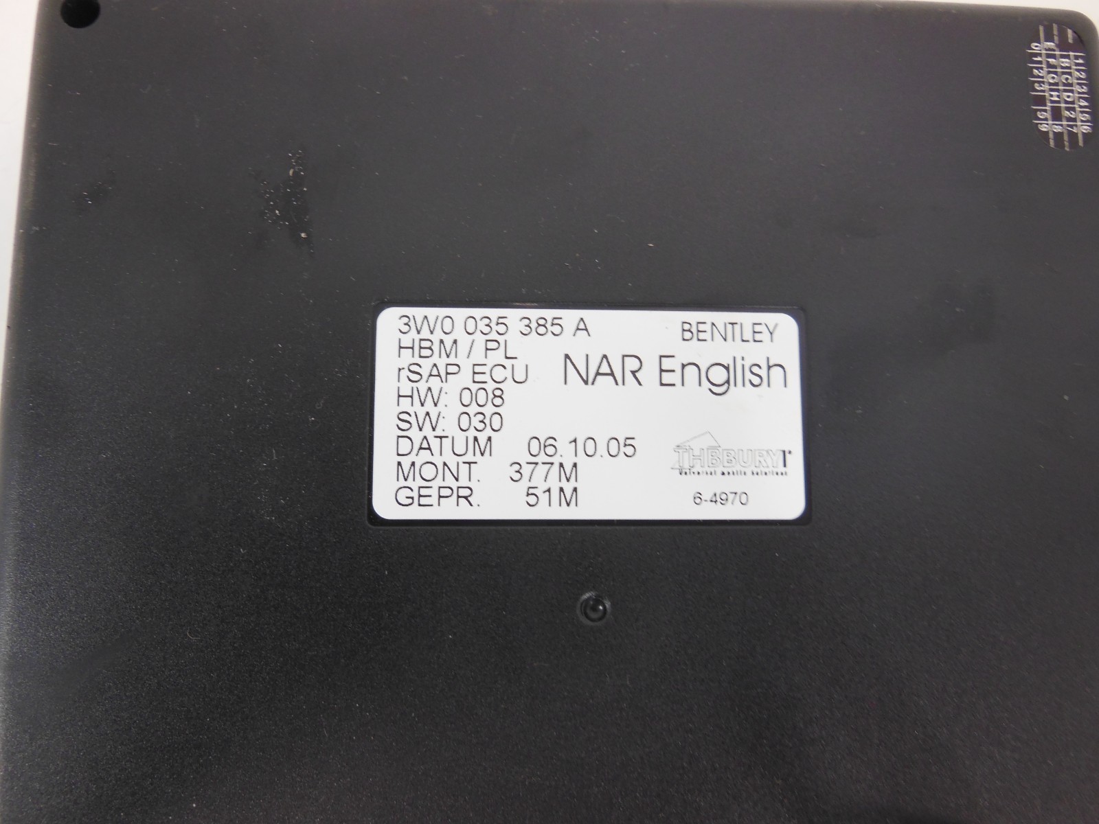 2006 06 Bentley Continental Flying Spur Telephone Control Module OEM 3W0035385A