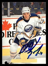 Philippe Boucher 1994-95 Leaf #539 Buffalo Sabres AUTO HAND SIGNED