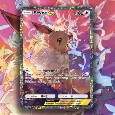 Eevee Evolution SAR Full Art | Pokemon Fan Art Non Tcg