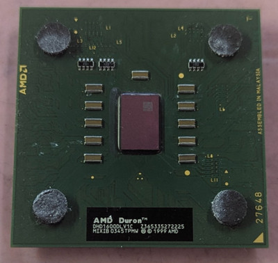 DHD1600DLV1C AMD Duron 1600 1.6GHz Socket A/462 64KB L2 CPU Processor