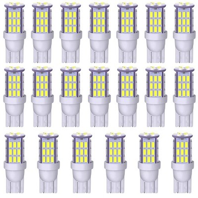 20x Super Bright T10 921 194 168 LED Bulbs for 12V RV Interior Light Trailer