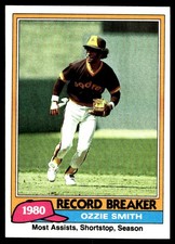 Ozzie Smith 1981 Topps #207 San Diego Padres MLB READ FREE SHIPPING AutographDen