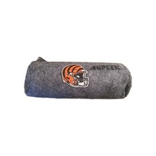 Football Themed Grey Zippered Agptek Small Carrying Pouch