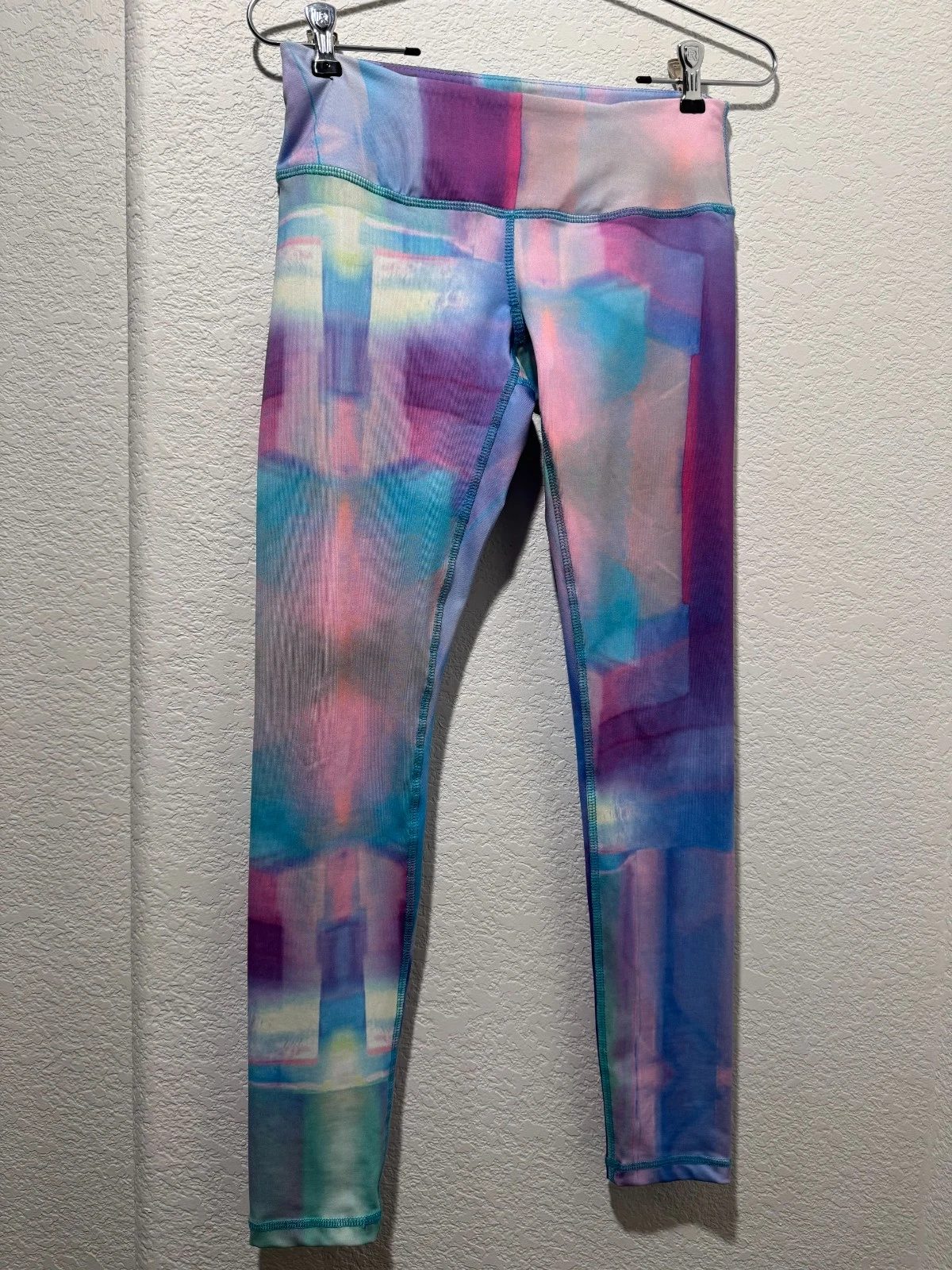 SKEA Shimmies Pastel Watercolor Leggings Thermal Base Layer Pants XS