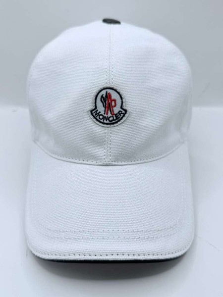 NEW MONCLER GRENOBLE White SOFT FLEECE LOGO BASEBALL CAP HAT UNISEX