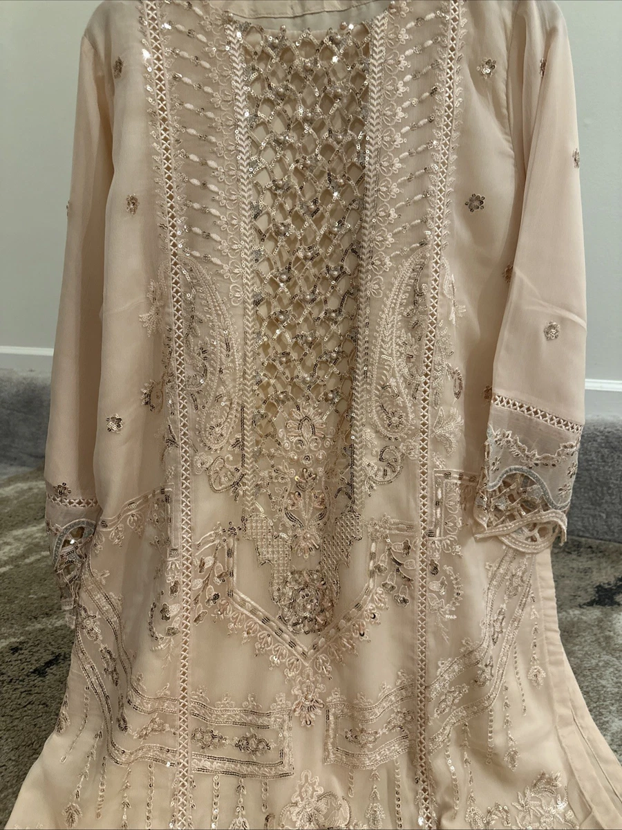 sachin and babi light blue dress Hand Embroidered Dresses Pakistan – Stitched & Unstitched Lawn Cotton–  Sartiyoon – Pakistan's Leading Crafts Brand main image 0