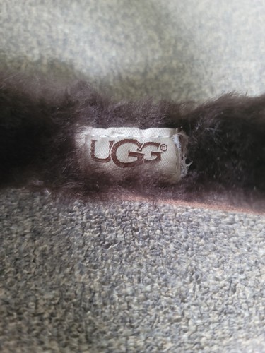 Brown Ugg Women's Earmuff Sheepskin Embroidery Water Resistant - Afbeelding 4 van 6
