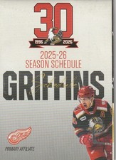 2025-2026 Grand Rapids Griffins pocket schedule