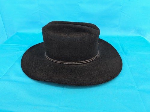 Stetson Cowboy Hat Size 7 Black Carson F2621 4X Beaver - Picture 4 of 12