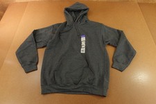 Gildan Heavy Blend Mens Size Medium Charcoal Heather Fleece Pullover Hoodie NWT