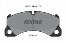 Brake Pad Set, Disc Brake Textar 2214801 for Macan (95B) 3 2014-2018