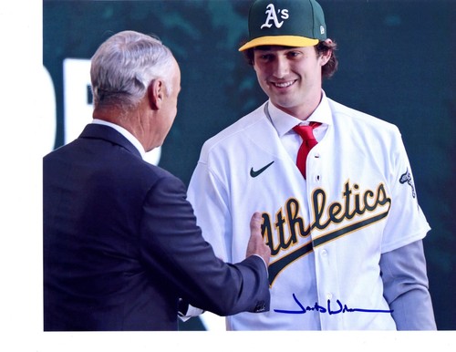 Jacob Wilson Oakland A's auto Signed 8x10 photo Grand Canyon 2023 1st Round % - 第 1/1 張圖片