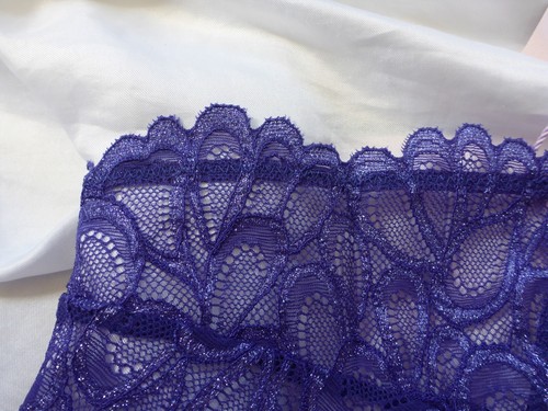 S, Savage X Fenty Savage not Sorry Lace Up Cheeky , Spac'd Out Blue lace, NEW - Picture 10 of 13