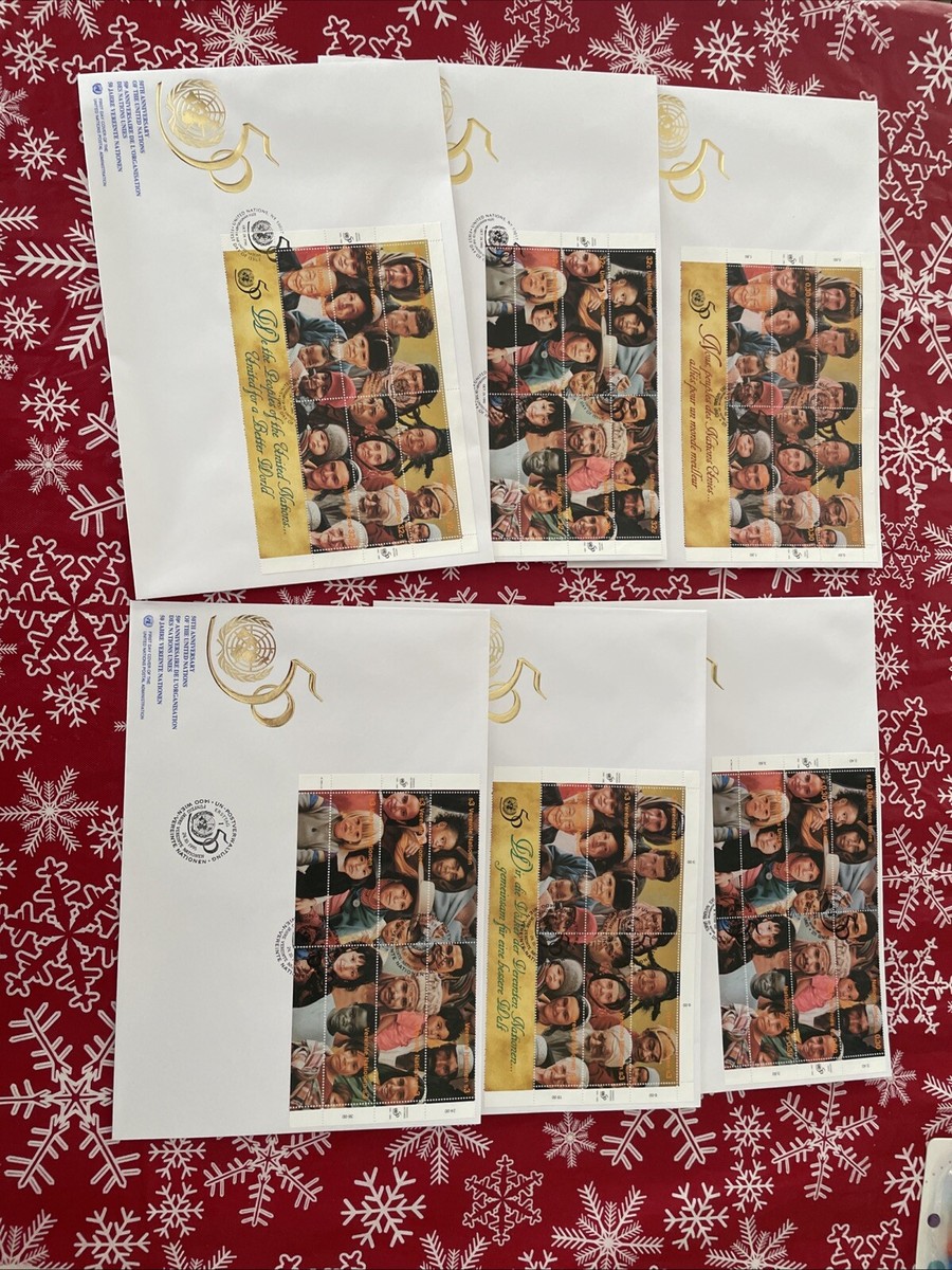 国連ニューヨークスタンプコレクション 1995 United Nations New York Stamp Collection 1995 Set Of Three